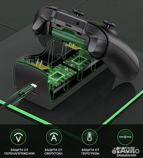 Аккумуляторы 2шт + зарядная станция Xbox, Новая