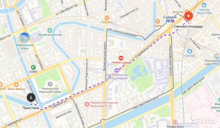 Аренда спуска для посадки пассажиров