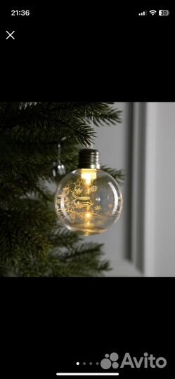 Елочные игрушк, светящиеся