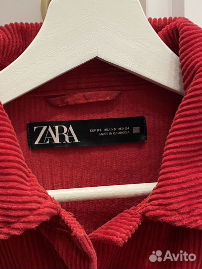 Вельветовая рубашка Zara