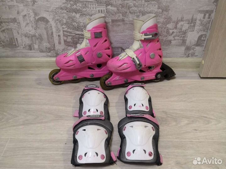 Роликовые коньки детские раздвижные