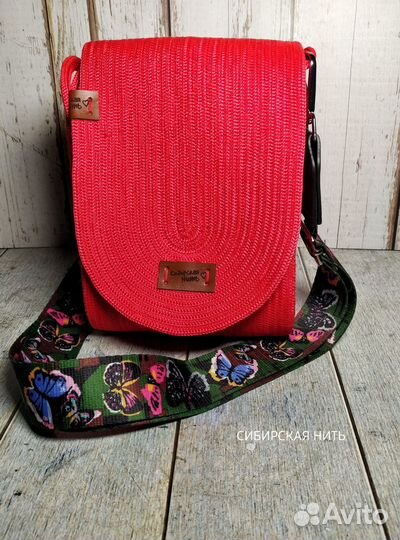Сумка кроссбоди из шнура