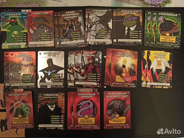 Карточки черепашки ниндзя