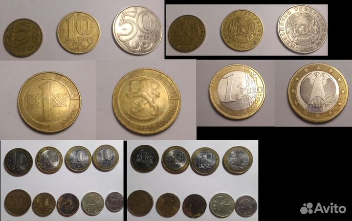 Денежные купюры и монеты