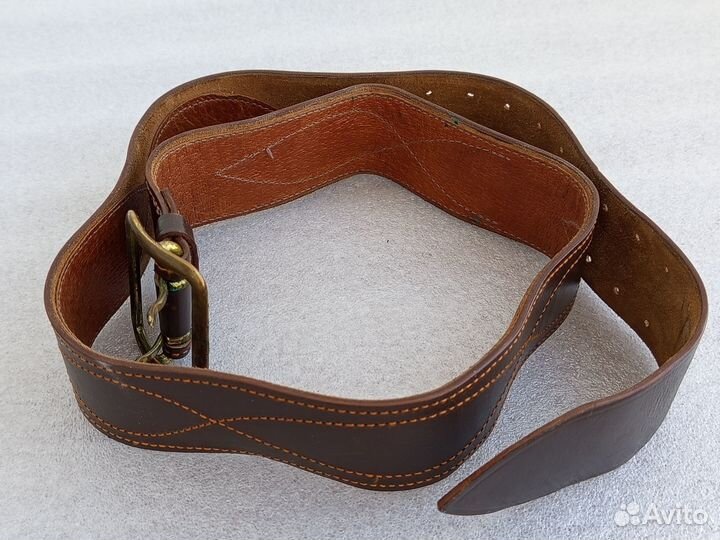 Ремень военный кожаный