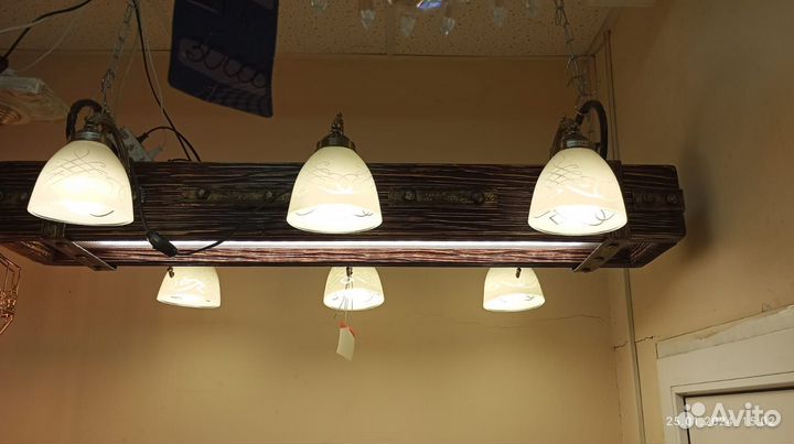 Люстры из дерева ручной работы