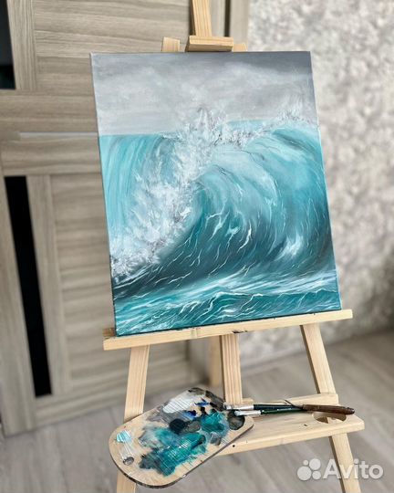 Картина маслом на холсте море морской пейзаж