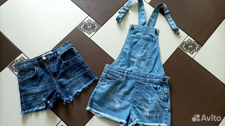 Джинсовые вещи на девочку 7-9 лет