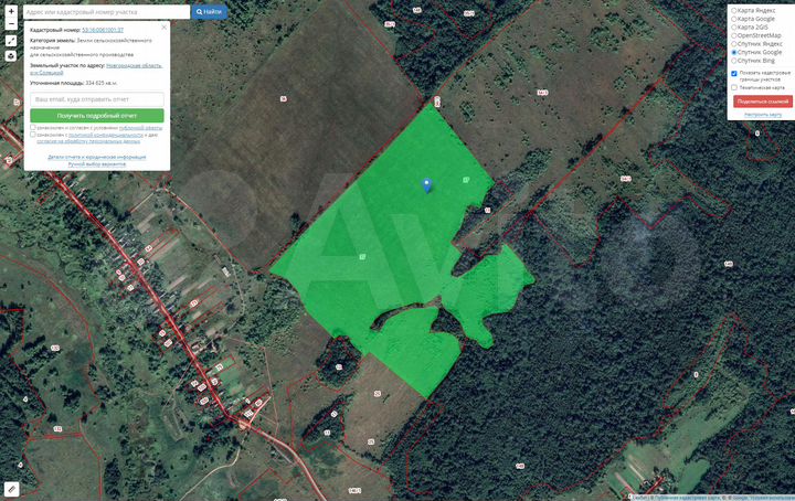 Участок 119,4 га (СНТ, ДНП)