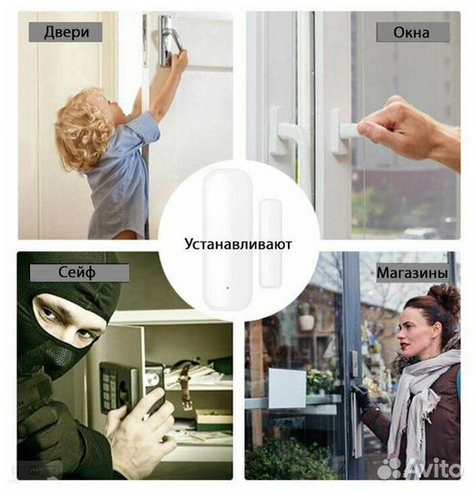 Умный WiFi датчик открытия двери и окон