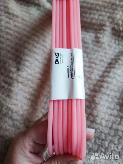 Детские Вешалки IKEA 8 штук розовые