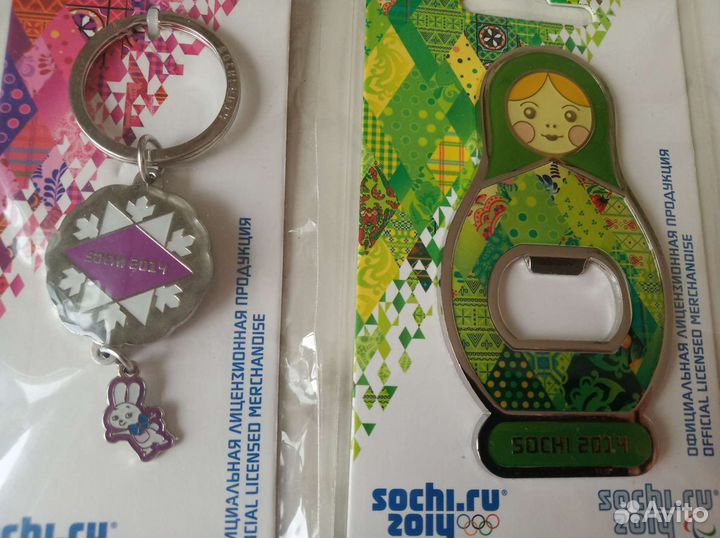 Брелки, сувениры Сочи Олимпиады 2014г