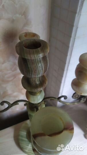 Подсвечник 5 рожковый оникс