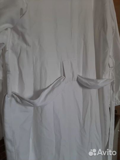 Халат махровый, белый, банный, женский