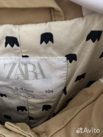 Тренч zara для девочки