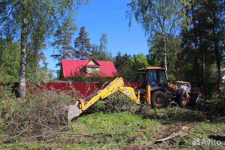 Расчистка участков под строительство.Вывоз мусора