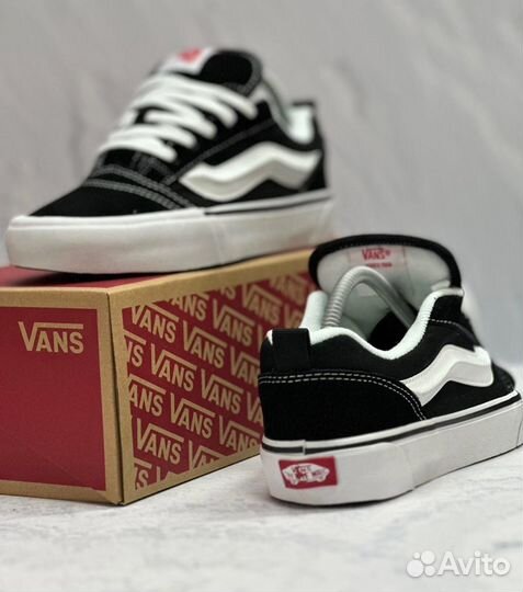 Кеды Vans knu skool мужские женские luxe