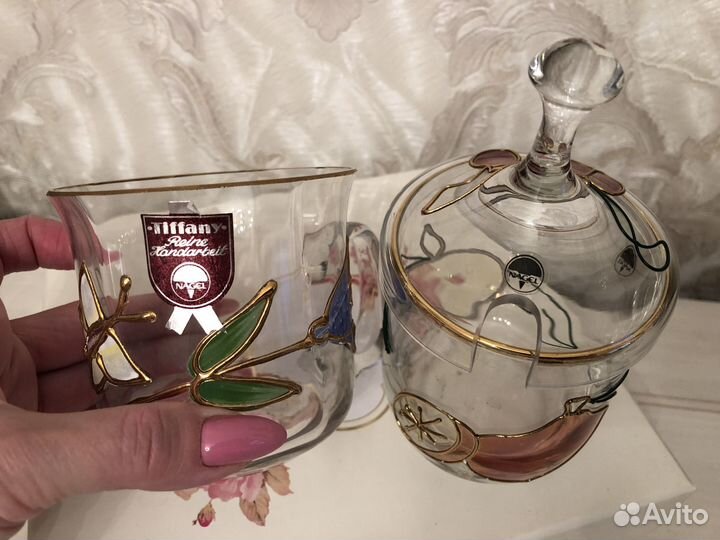 Цветной хрусталь, стекло винтаж Европа, СССР