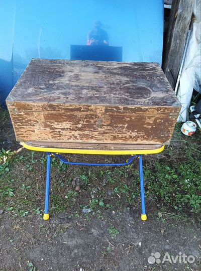 Чемодан деревянный старинный