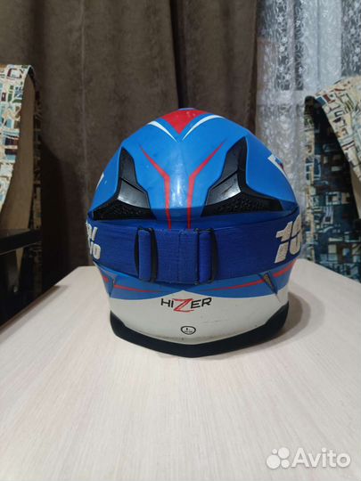 Шлем для мотокросса с очками