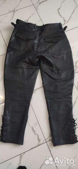 Брюки кожаные