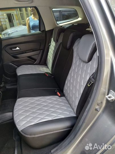 Чехлы Renault Duster 2 (ромб)