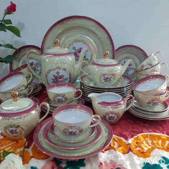 Сервиз позолоченный гдр