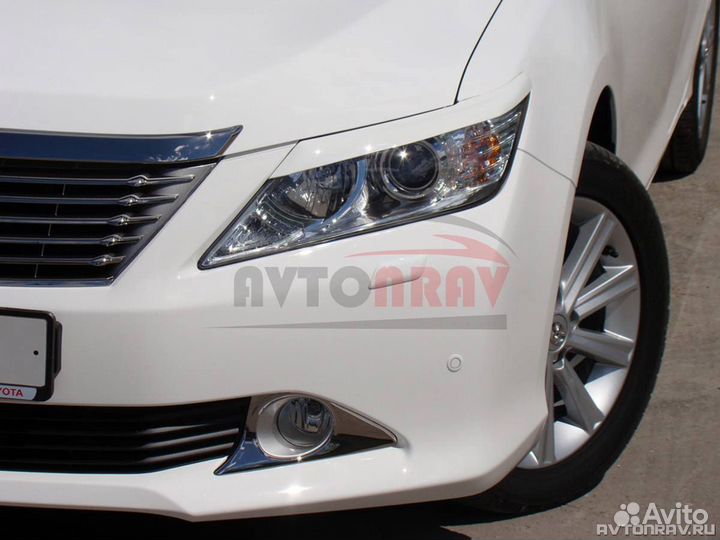 Реснички на фары для Toyota Camry V50 (7)