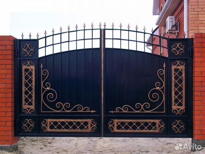 Ворота кованые