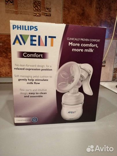 Молокоотсос avent ручной comfort
