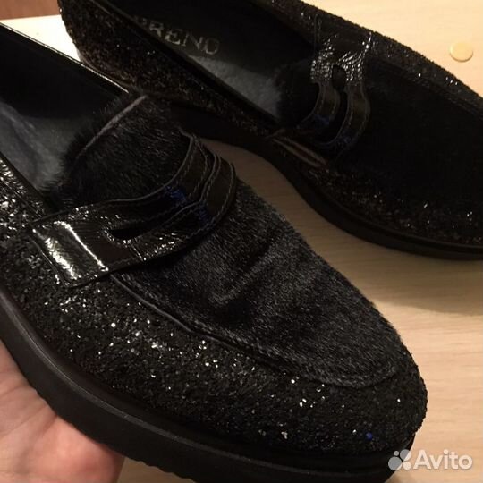 Ботинки ботильоны лоферы итальянские brend