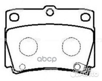 CKM-34 Колодки тормозные дисковые зад GK0