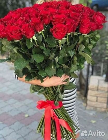 Букет роз 101 роза 51 роза