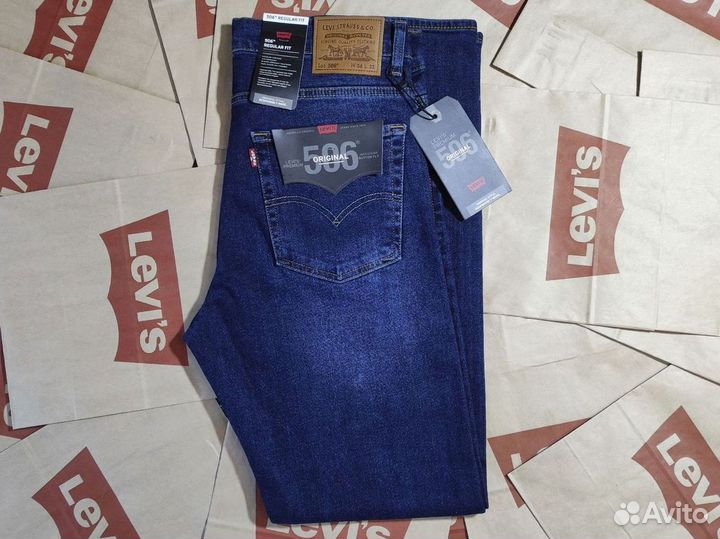 Джинсы Levis 506 тёмно-синий размер 54