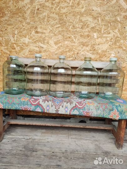 Бутыли стеклянные 10 л