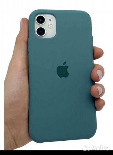 Чехол для iPhone 11 с бархатным покрытием новый