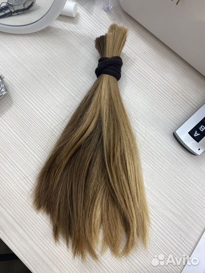 Волосы натуральные срез