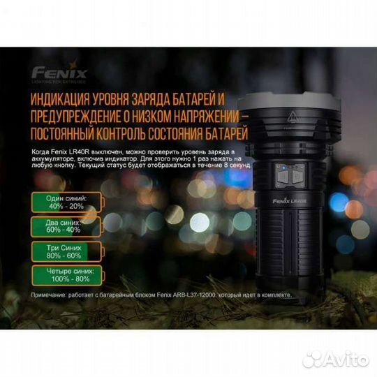 Фонарь прожектор Fenix LR40R, LR50R, LR35R (новые)