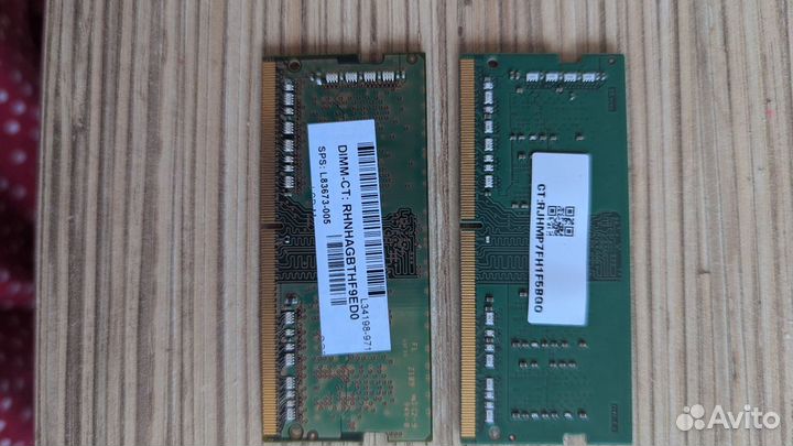 Оперативная память DDR4 4Gb 3200 Mhz PC4- 2 шт