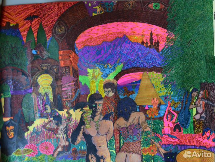 Необыкновенная картина.69,6x76,5см