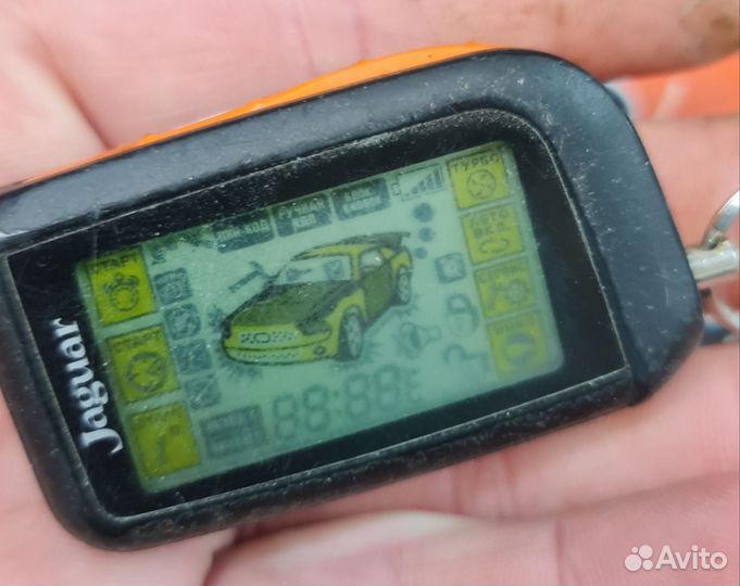 ЖК брелок ягуар на запчасти