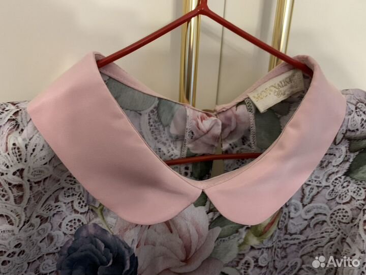 Шелковая блузка Monnalisa для девочки на рост 152