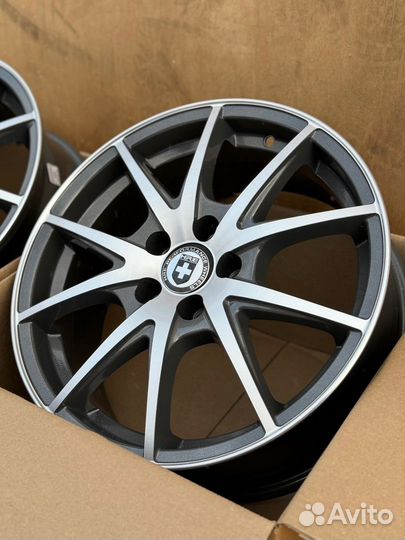 Диски r16 5x100 HRE P500 Графит с полировкой