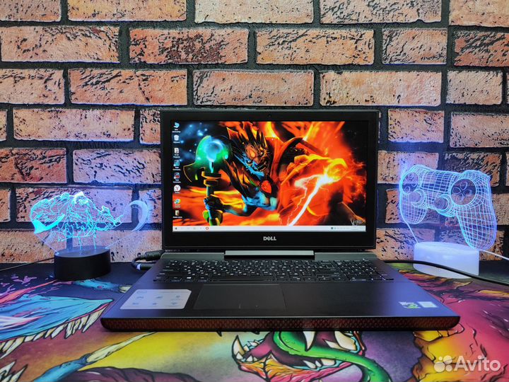 Игровой ноутбук Dell i5 GTX1050 16GB озу SSD