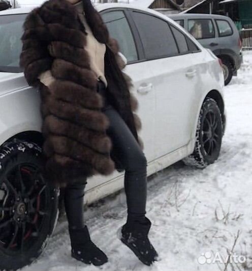 Шуба из песца