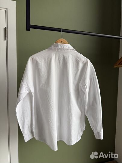 Рубашка белая женская оверсайз