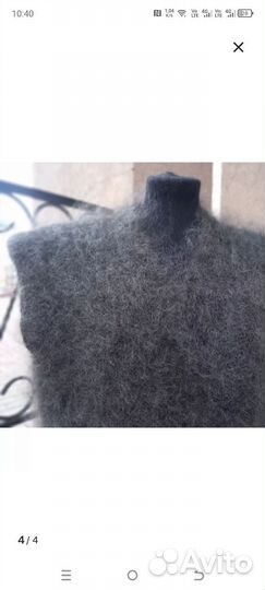 Вязаный свитер без рукавов 50-58 размер