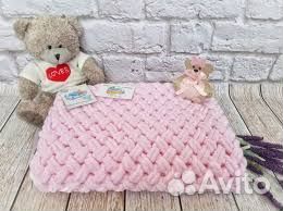 Плед детский вязаный ручная работа