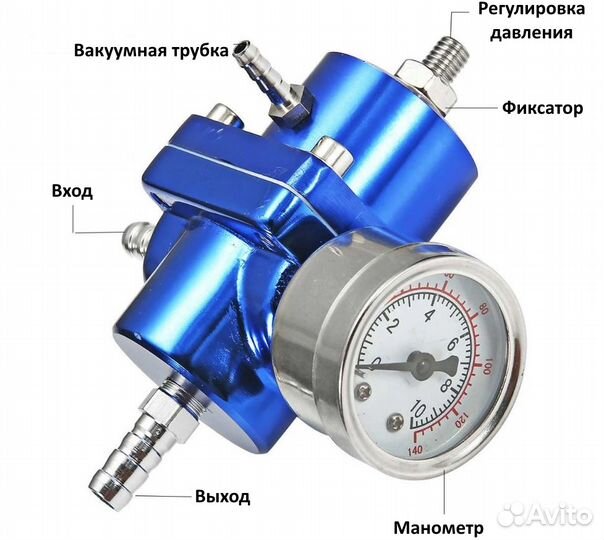 Регулятор давления топлива с манометром