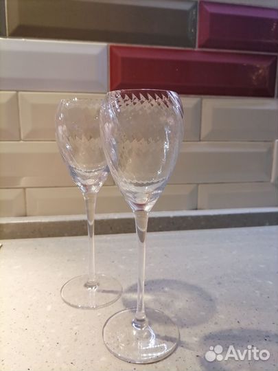 Бокалы для шампанского и вина 2 шт